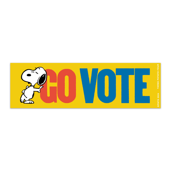 3P4 x Peanuts® - Snoopy Go Vote Magnet