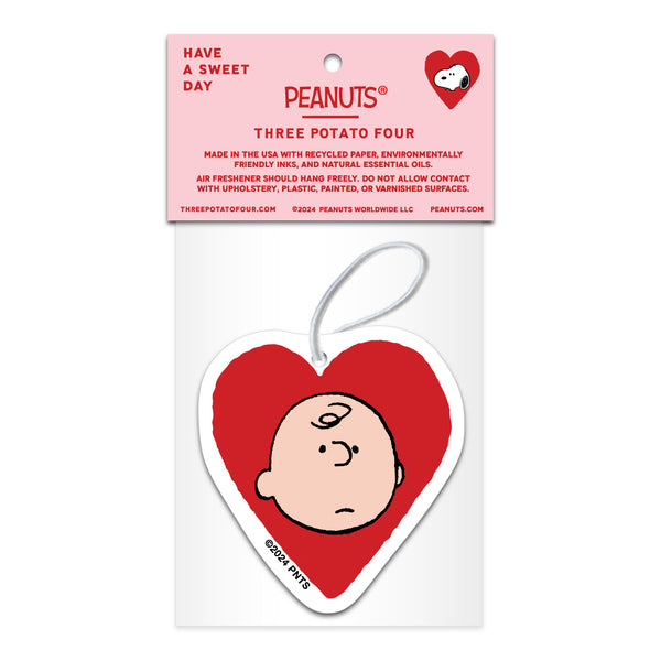 3P4 x Peanuts® Valentine - Snoopy & Charlie Brown Heart Air Freshener