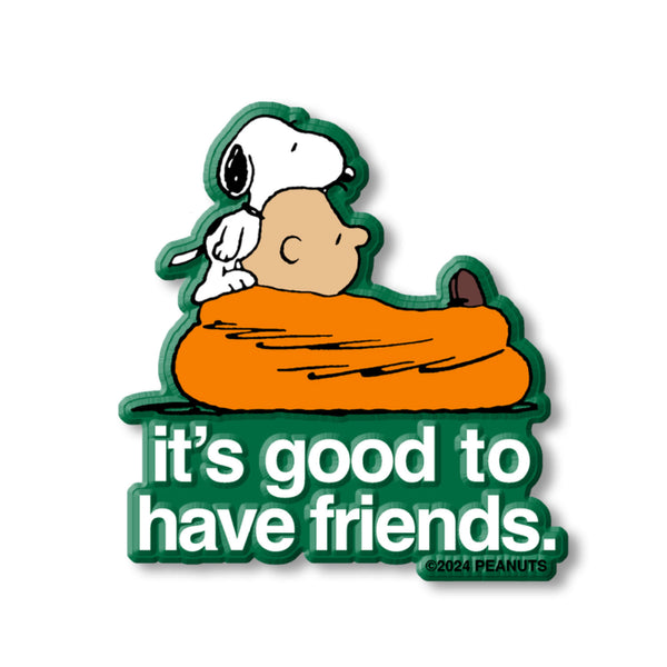 3P4 X Peanuts® Valentine - Good Friends Classic Refrigerator Magnet (Green)