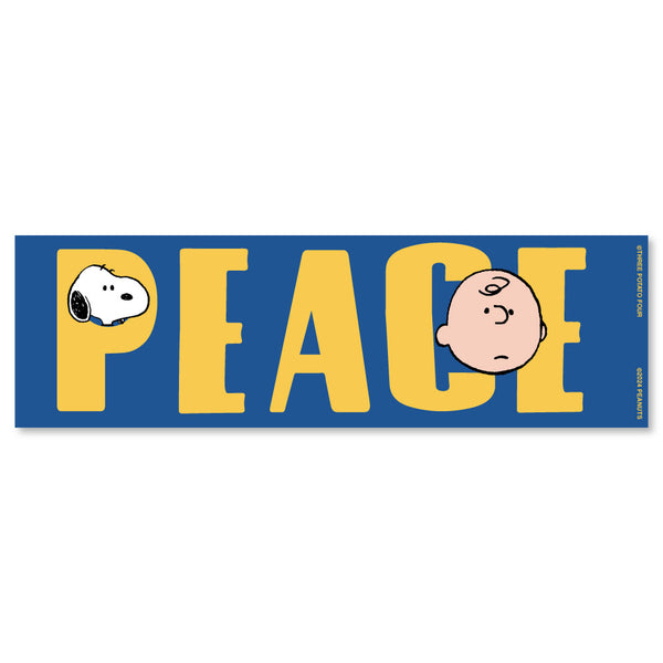 3P4 x Peanuts® - Snoopy Peace Bumper Magnet