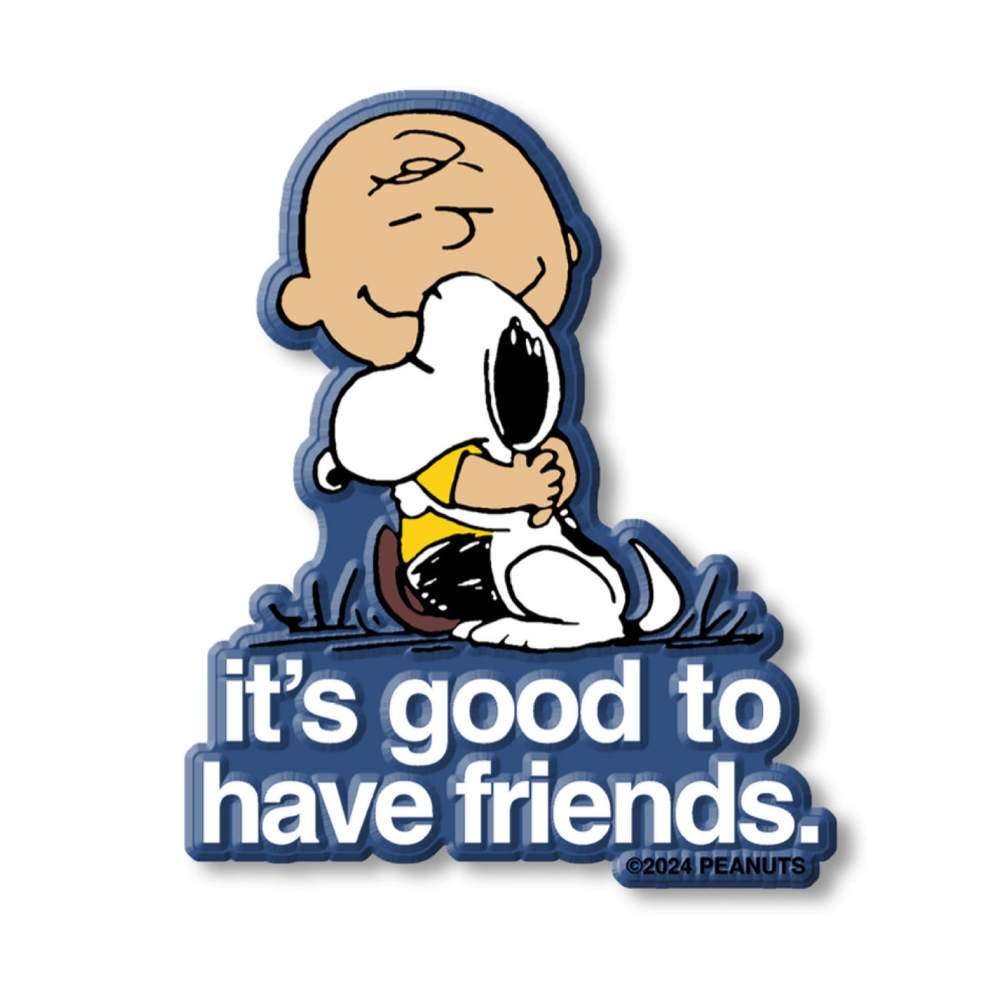 その他 PEANUTS FRIENDS 3P4 X Peanuts® - Good Friends Classic Refrigerator Magnet (Blue