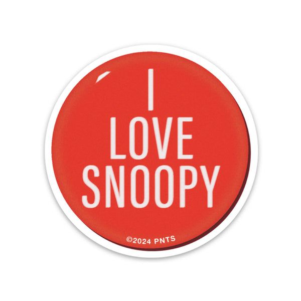 3P4 x Peanuts® Valentine Sticker - I Love Snoopy