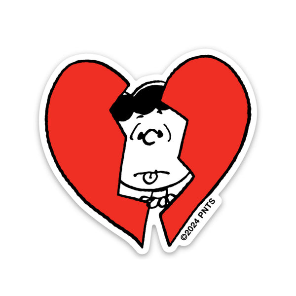 3P4 x Peanuts® Valentine Sticker- Lucy Broken Heart