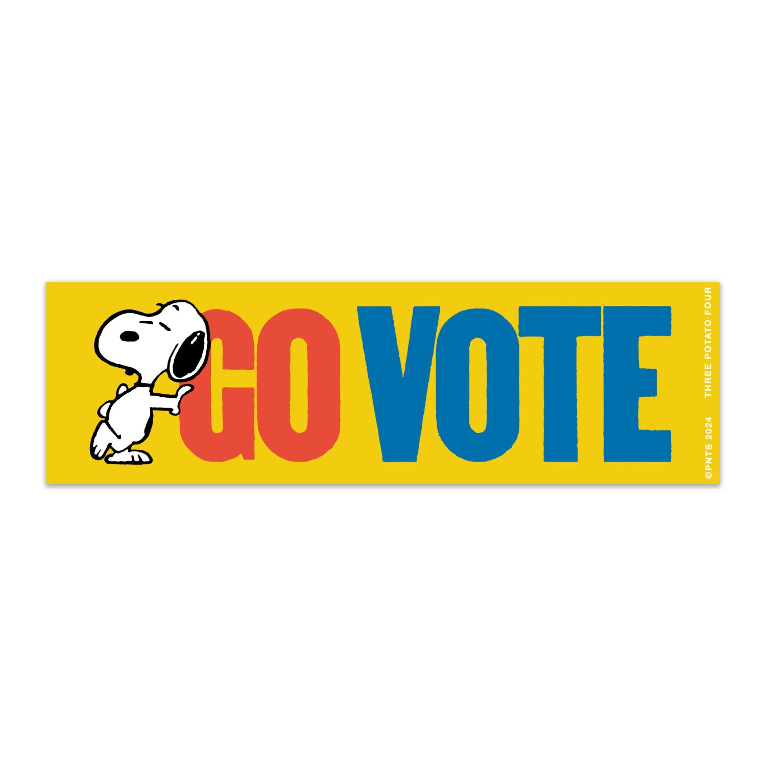 3P4 x Peanuts® - Snoopy Go Vote Magnet – THREE POTATO FOUR