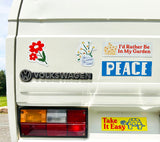 Bumper Magnet - Peace (Yellow + Teal)