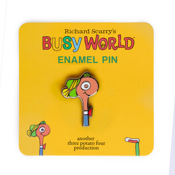 3P4 x Richard Scarry - Lowly Worm Enamel Pin