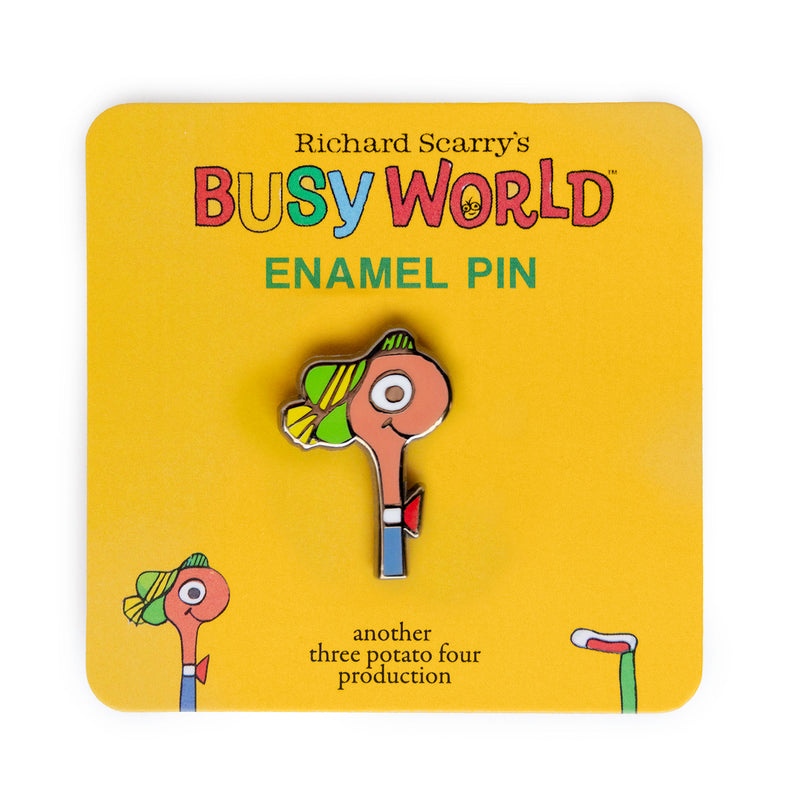 3P4 x Richard Scarry - Lowly Worm Enamel Pin