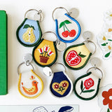 Patch Keychain - Potted Tulips