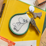 3P4 x Moomin® - Moomintroll Sitting Patch Keychain + Charm