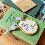 3P4 x Moomin® - Moomintroll Wave Patch Keychain + Charm