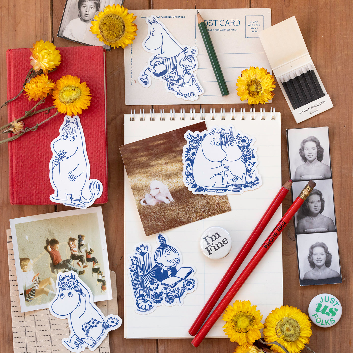 3P4 x Moomin® - Mymble Reading Sticker – THREE POTATO FOUR
