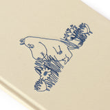 3P4 x Moomin® - Moomintroll Garden Embroidered Journal