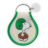3P4 x Peanuts® - Snoopy Football Patch Keychain (Ivory)