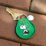 3P4 x Peanuts® - Snoopy & Woodstock Football Patch Keychain (Green)
