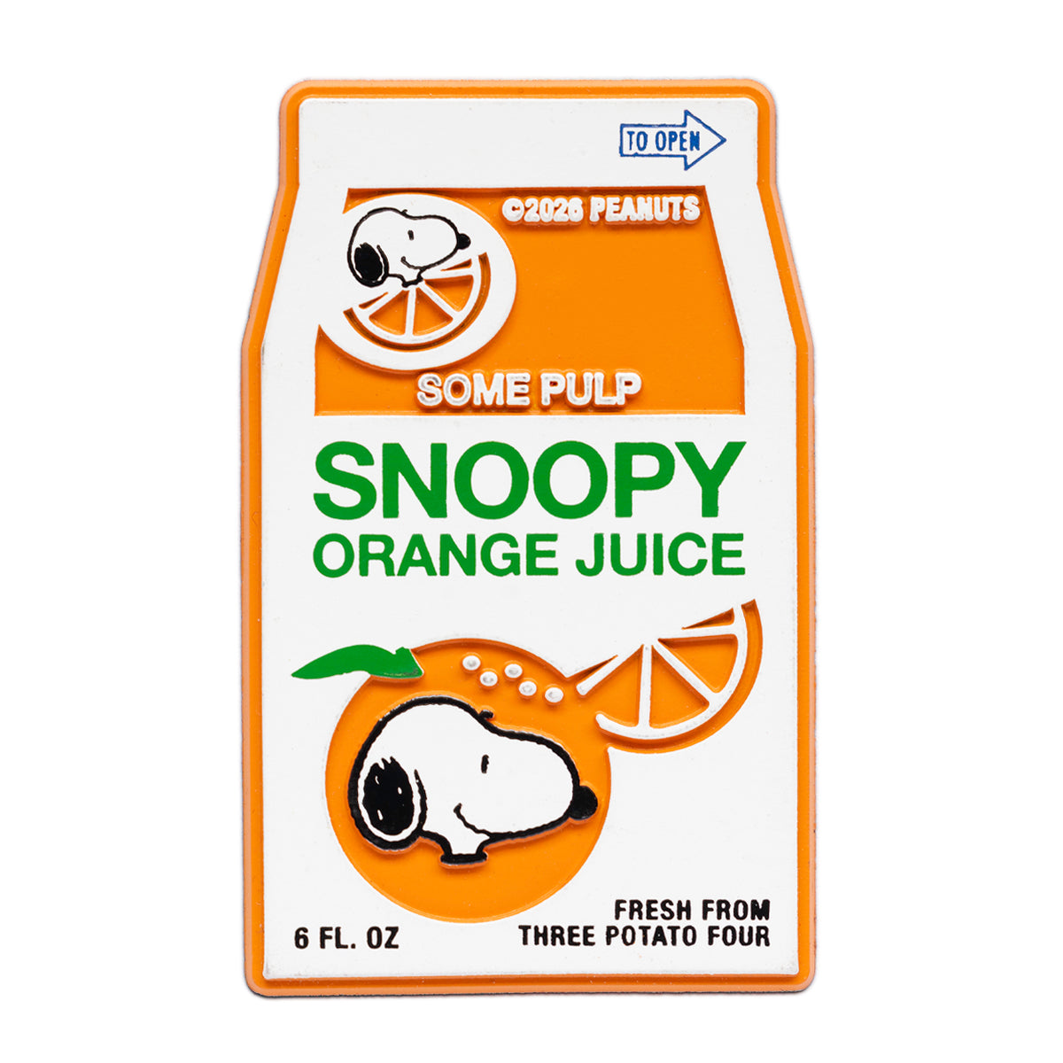 3P4 x Peanuts® Grocery - Snoopy Orange Classic Fridge Magnet