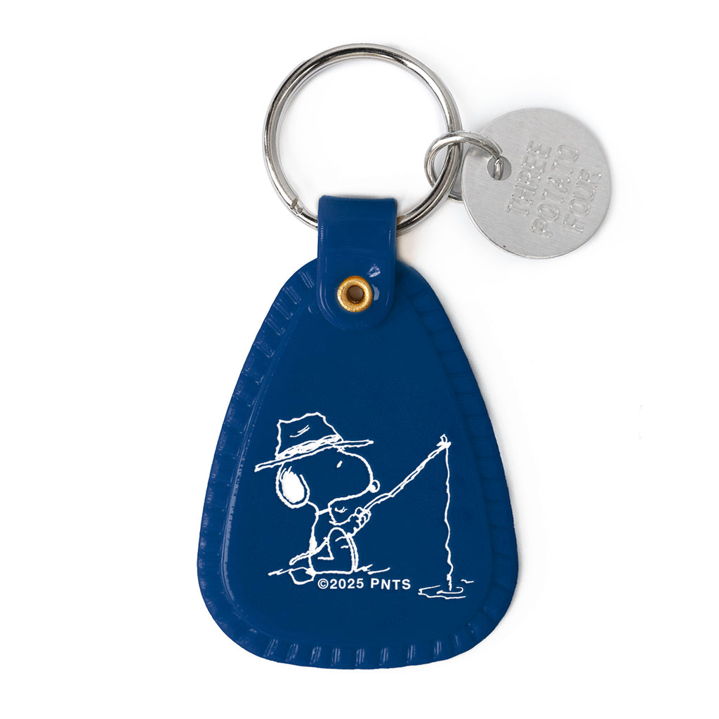 3P4 x Peanuts® - Snoopy Fisherman Saddle Keychain – THREE POTATO FOUR 3P4 x Peanuts® - Snoopy Fisherman Saddle Keychain – THREE POTATO FOUR