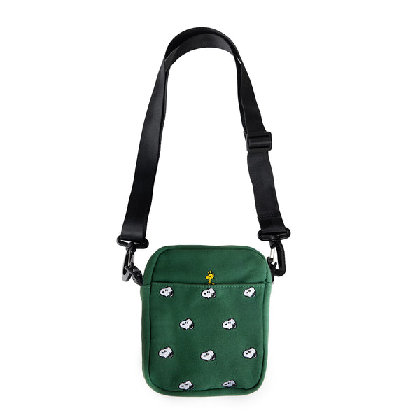 3P4 x Peanuts Snoopy Embroidered Crossbody Bag Forest