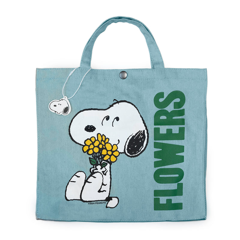 3P4 x Peanuts® - Snoopy Flower Bouquet Vintage-Style Market Tote