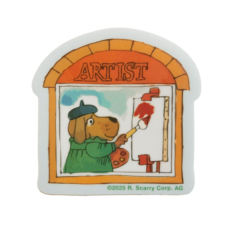 3P4 x Richard Scarry® - Art Shop Sticker