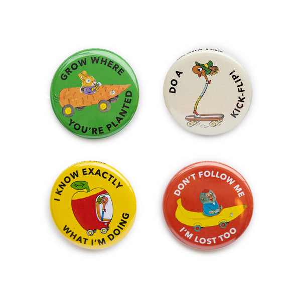 3P4 x Richard Scarry® - Button Set 1