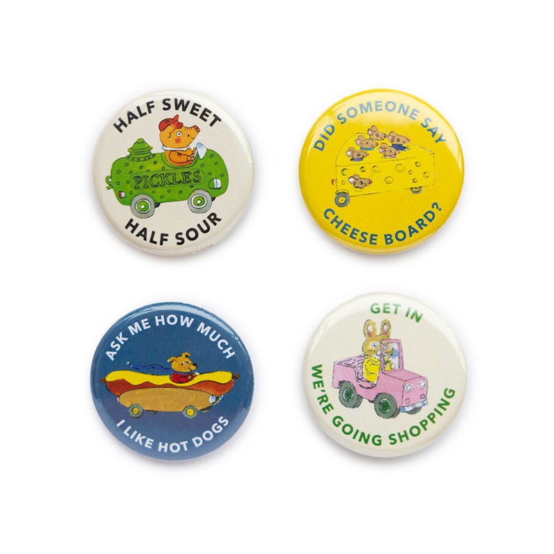 3P4 x Richard Scarry® - Button Set 2