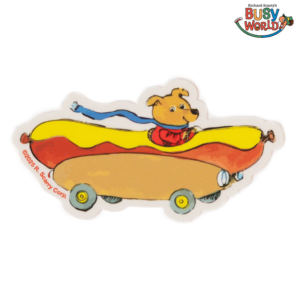 3P4 x Richard Scarry® - Hot Dog Car Sticker