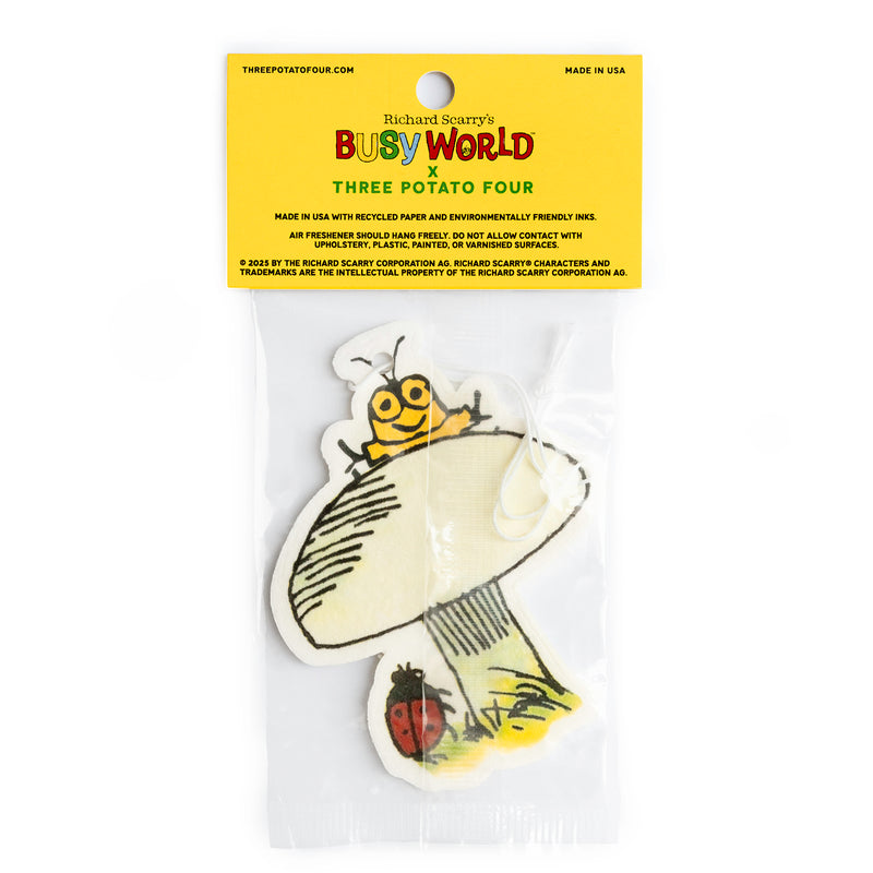 3P4 x Richard Scarry® - Goldbug Mushroom Air Freshener