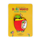 3P4 x Richard Scarry® - Apple Car Enamel Keychain