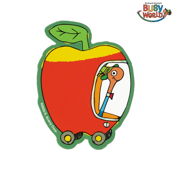 3P4 x Richard Scarry® - Apple Car Magnet