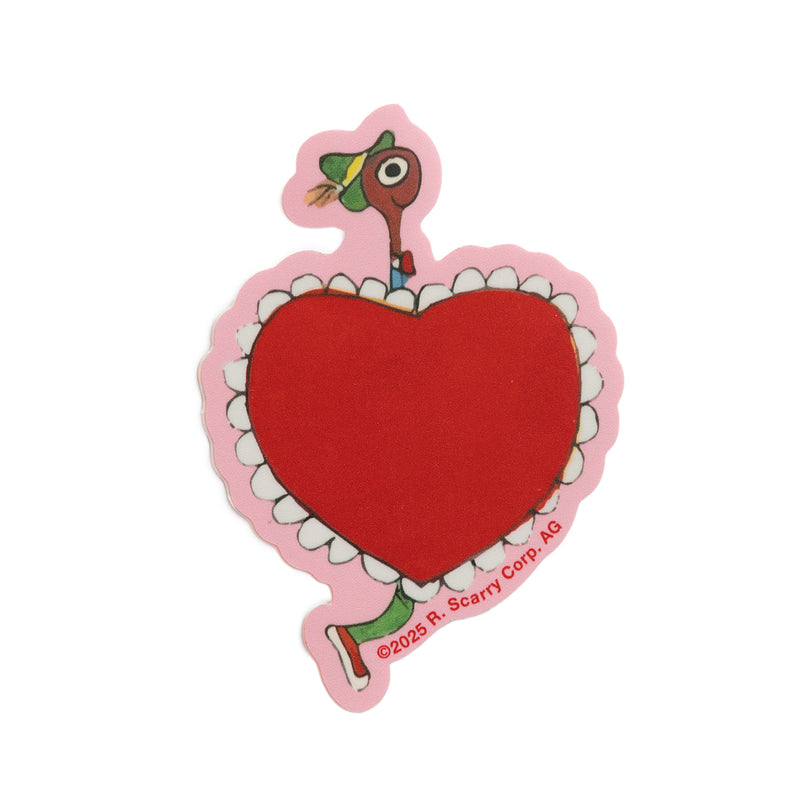 3P4 x Richard Scarry® - Lowly Heart Doily Sticker