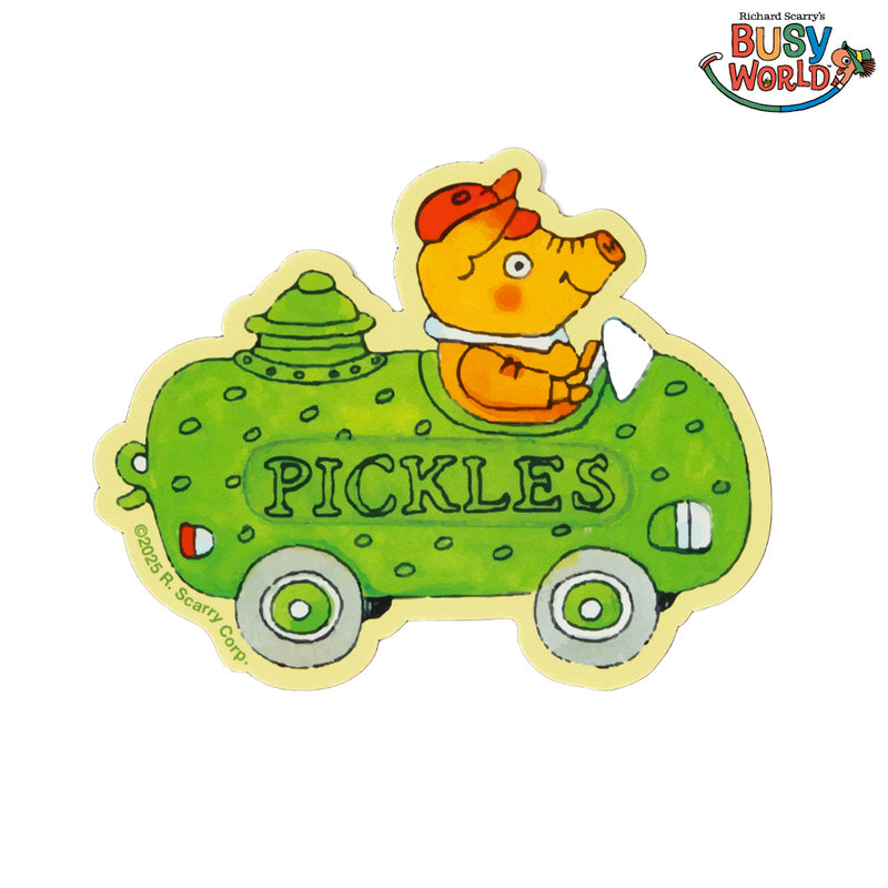 3P4 x Richard Scarry® - Pickle Car Magnet