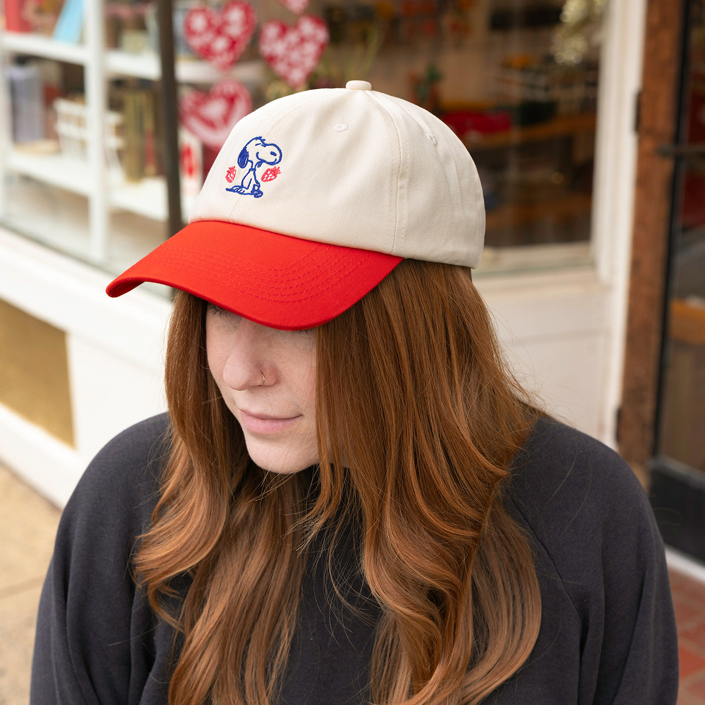 3P4 x Peanuts® - Snoopy Strawberry Dad Hat – THREE POTATO FOUR