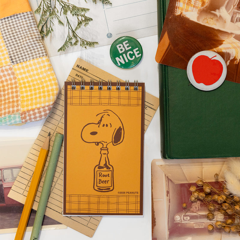 3P4 x Peanuts® - Snoopy Root Beer Mini Notebook – THREE POTATO FOUR