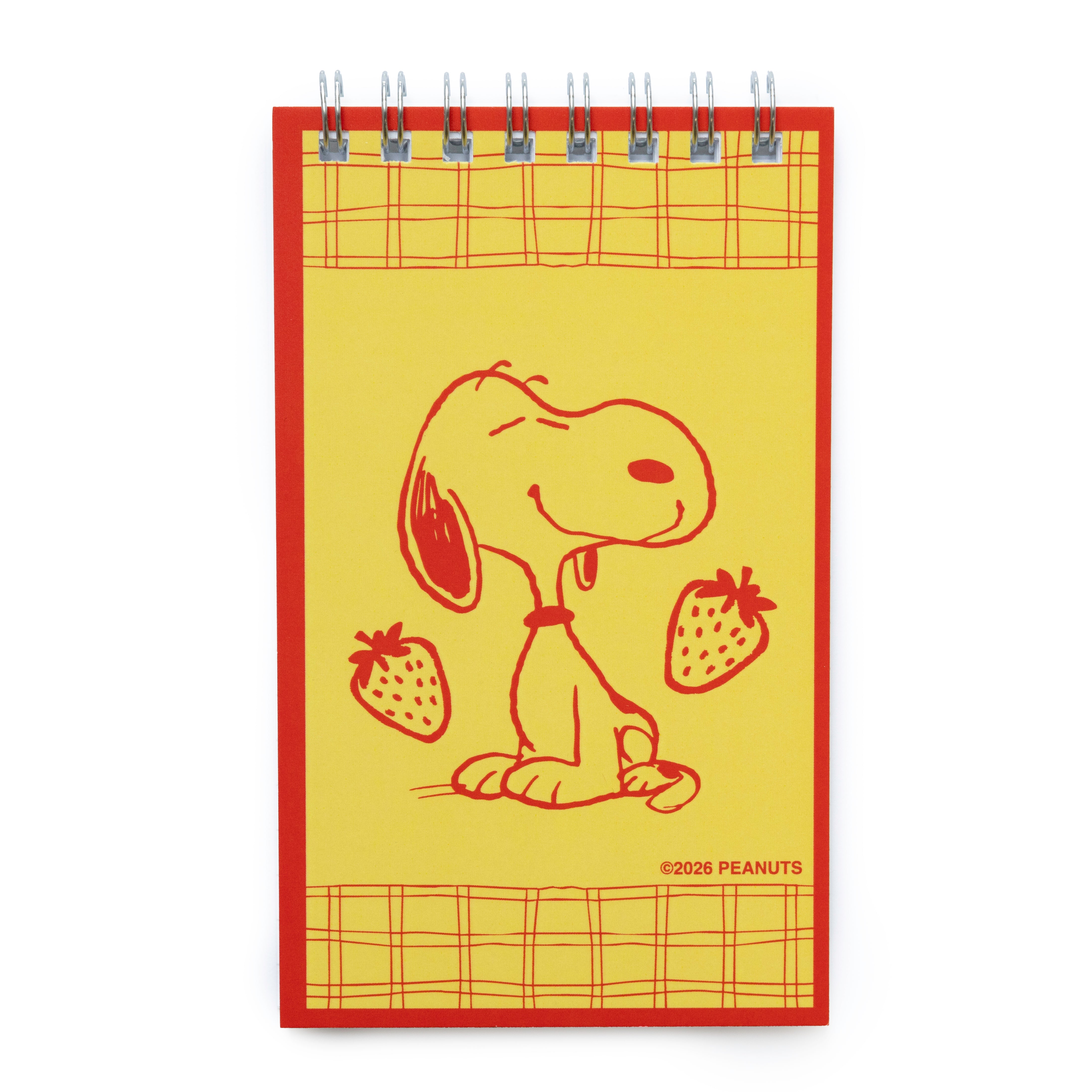 3P4 x Peanuts® - Snoopy Strawberry Mini Notebook – THREE POTATO FOUR