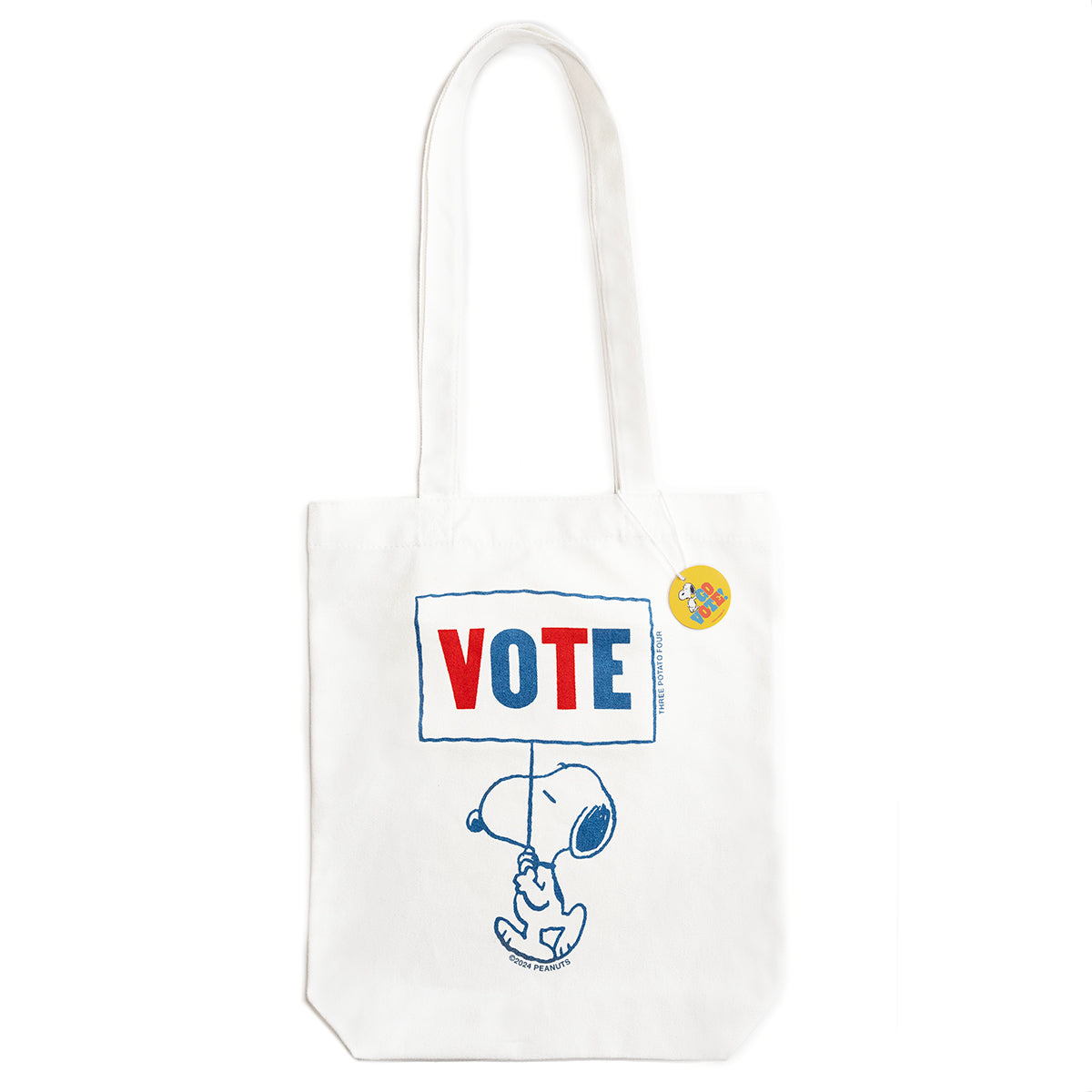 3P4 x Peanuts® - Snoopy Vote Tote Bag – THREE POTATO FOUR