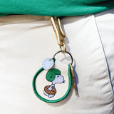 3P4 x Peanuts® - Snoopy Football Patch Keychain (Ivory)