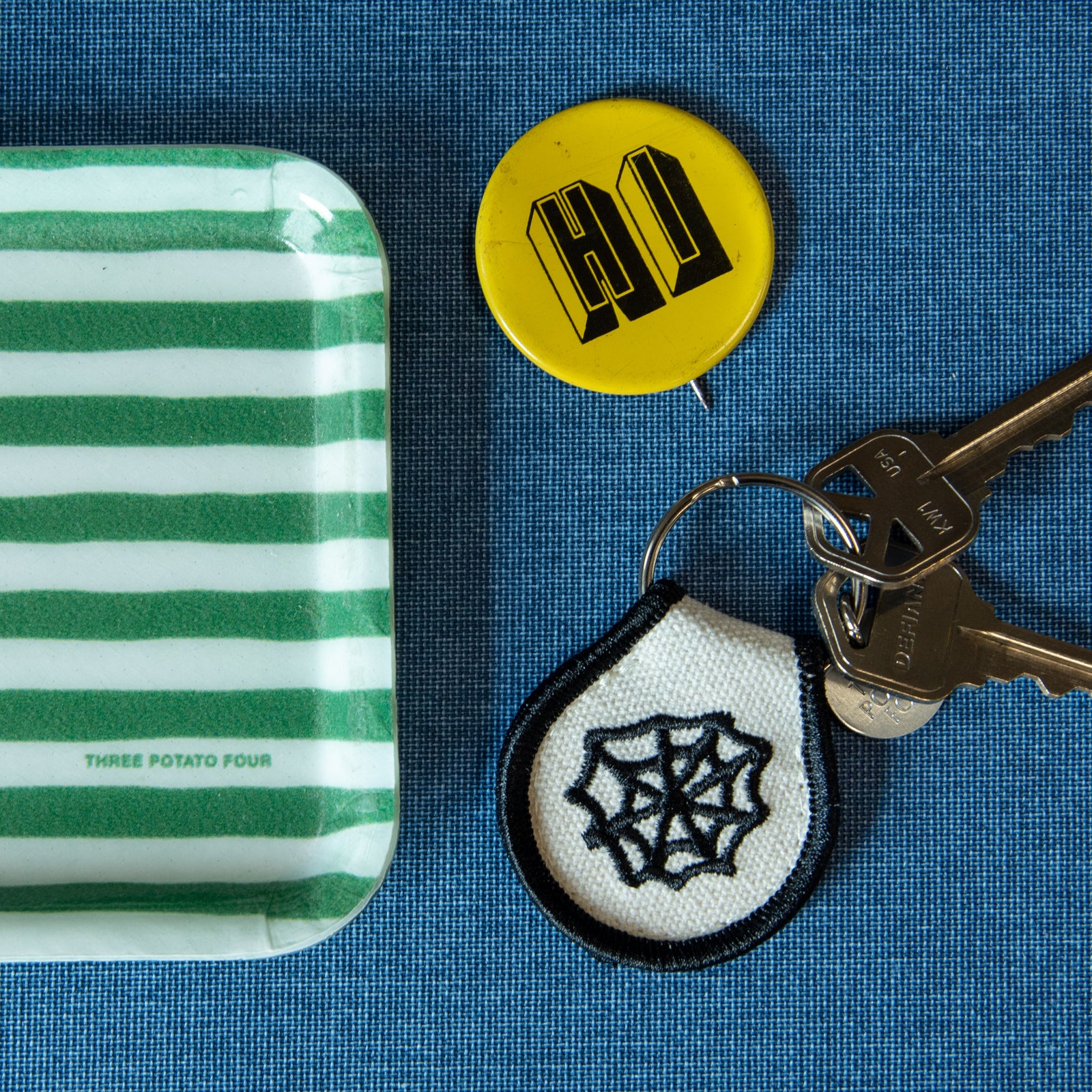 Patch Keychain - Spiderweb – THREE POTATO FOUR