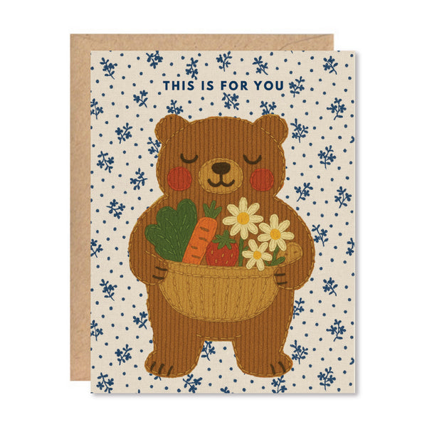 Greeting Card - Gift Bear