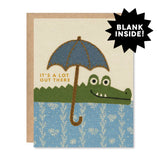 Greeting Card - Crocodile