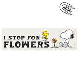 3P4 x Peanuts® - Snoopy Stop For Flowers Bumper Magnet
