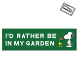 3P4 x Peanuts® - Snoopy In My Garden Bumper Sticker
