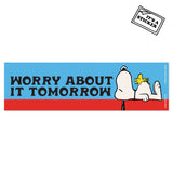 3P4 x Peanuts® - Snoopy Worry Tomorrow Bumper Sticker