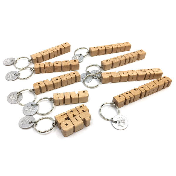 Wooden Keychain - Escape