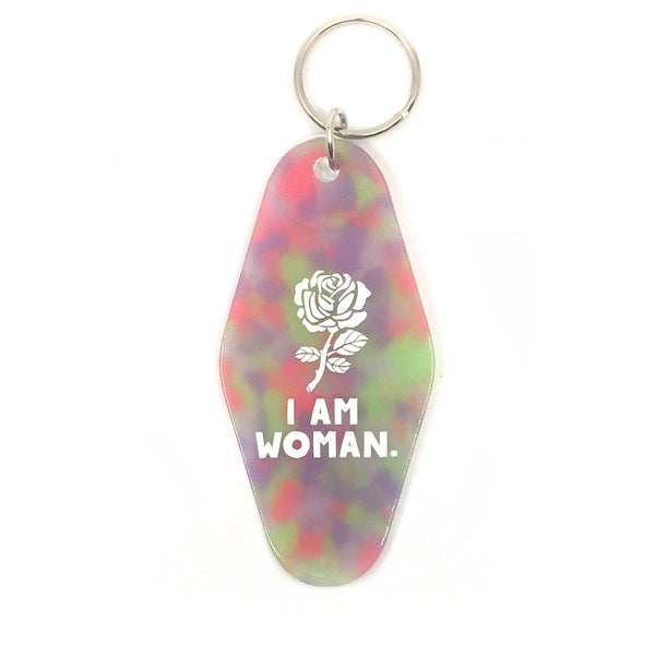 Key Tag - I Am Woman (Multicolor)