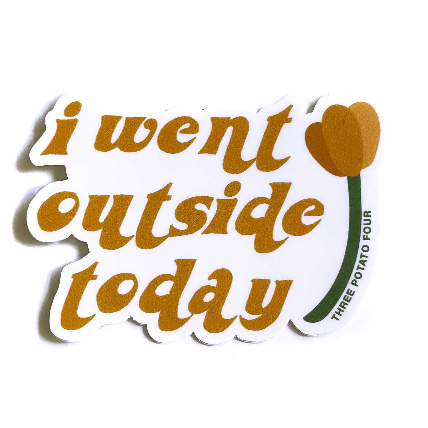 Sticker - I Went Outside Today – THREE POTATO FOUR