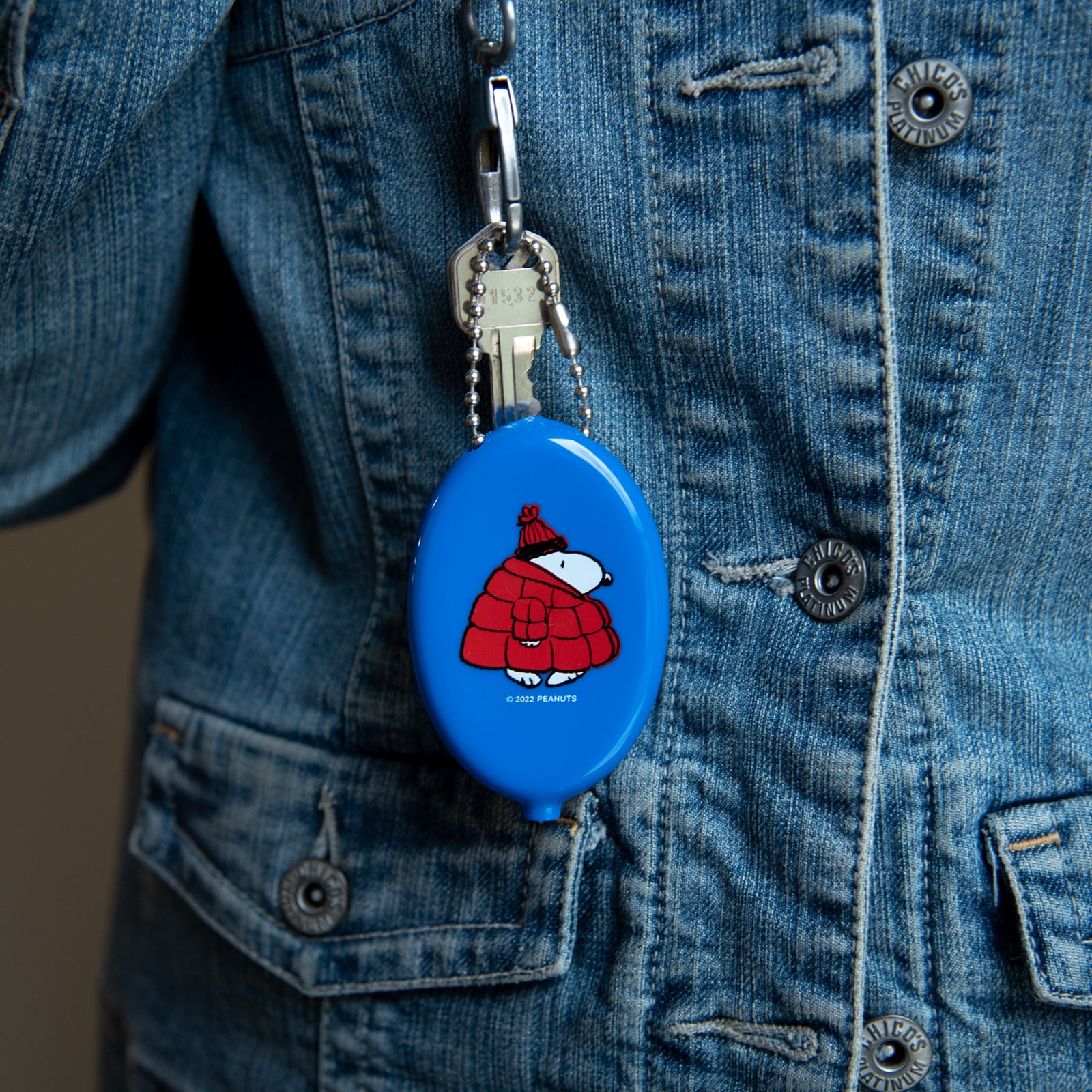 Three Potato Four x Peanuts® - Snoopy Puffy Coat Coin Pouch