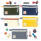 Zip Pouch - Hickory Stripe (Happy Face)