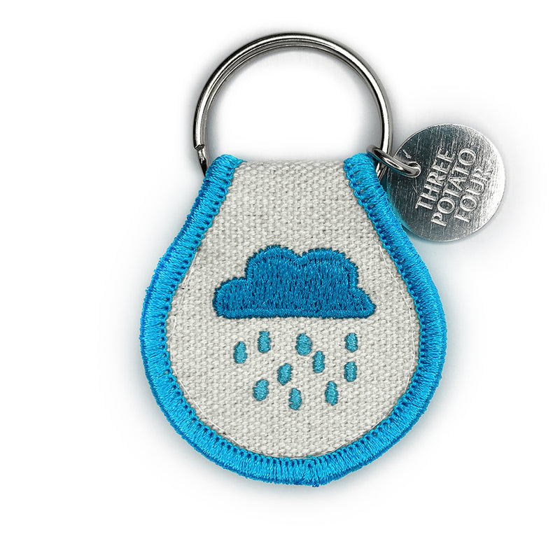 Patch Keychain - Rain Cloud