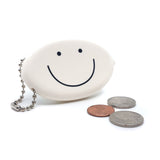 Coin Pouch - Happy Face (White)